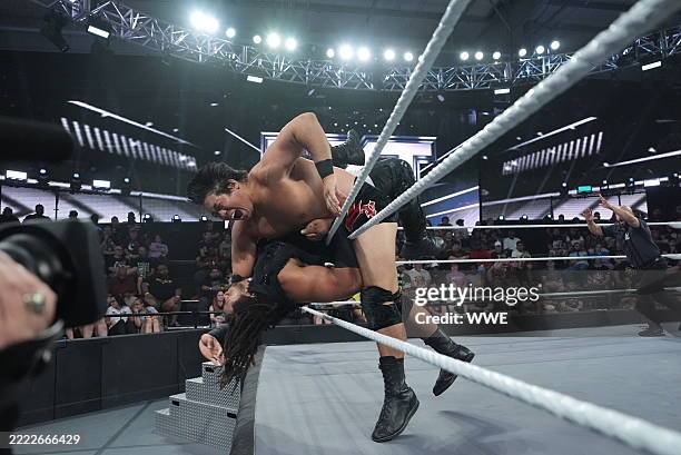 Yoshiki Inamura action against Jasper Troy during NXT at the Performance Center on July 1, 2025 in Orlando, Florida.
