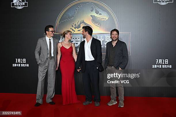 English actor Rupert Friend, American actress and singer Scarlett Johansson, English actor Jonathan Bailey and British filmmaker and director Gareth...