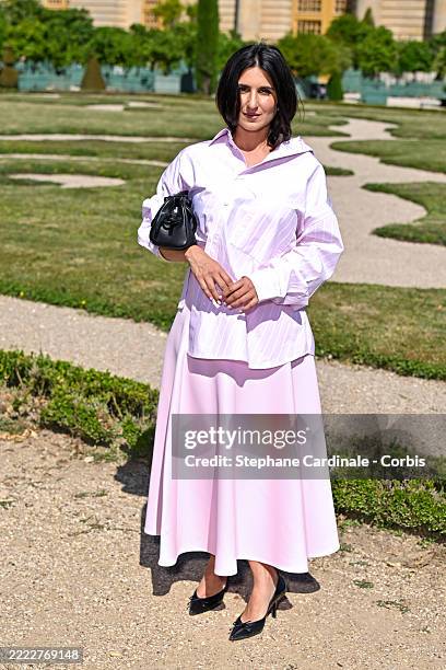 Géraldine Nakache attends the Jacquemus Menswear Spring/Summer 2026 show as part of Paris Fashion Week on June 29, 2025 in Paris, France.