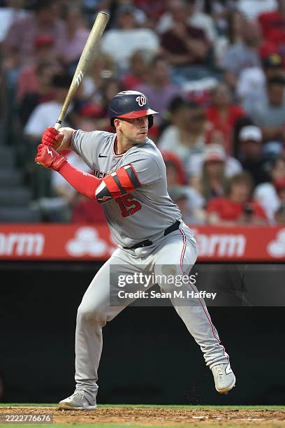 Nationals Riley Adams Riley Adams of the Washington Nationals at bat during a game against ...