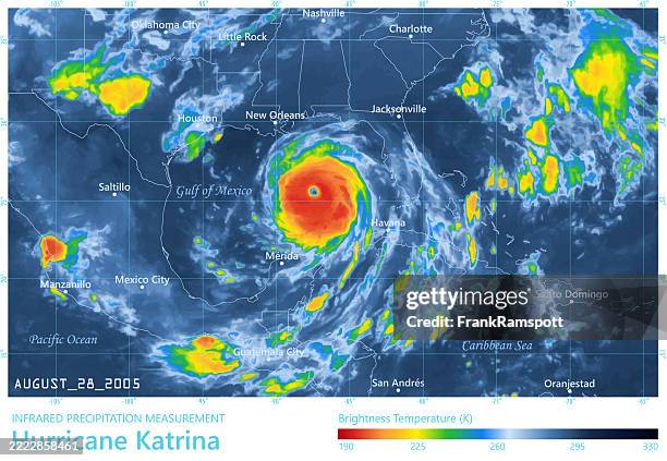hurricane katrina 20050828 precipitation map gulf of mexico - 2025 2005 stock illustrations