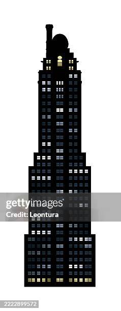 intercontinental, chicago - chicago night stock illustrations