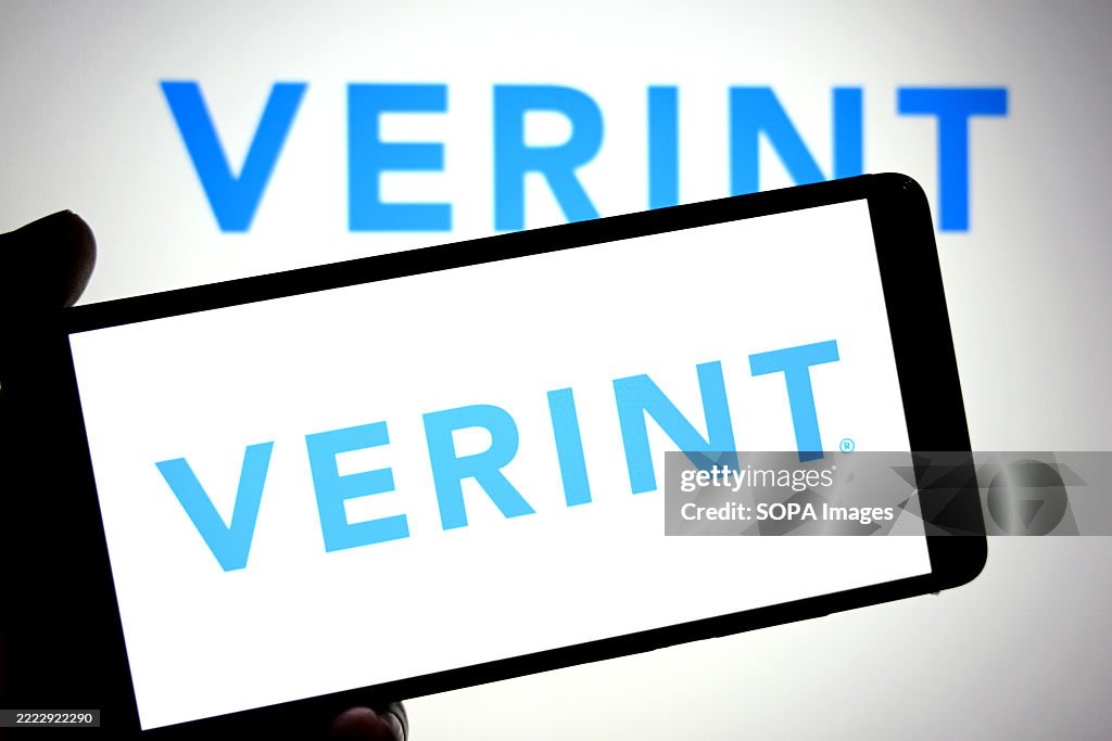 Vertint In this photo illustration, a Verint logo is seen displayed on a ...
