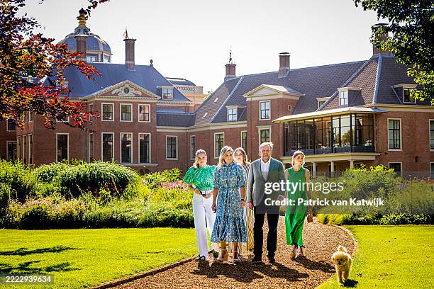 Princess Amalia of The Netherlands, Queen Maxima of The Netherlands, Princess Ariane of The Netherlands, King Willem-Alexander of The Netherlands and...