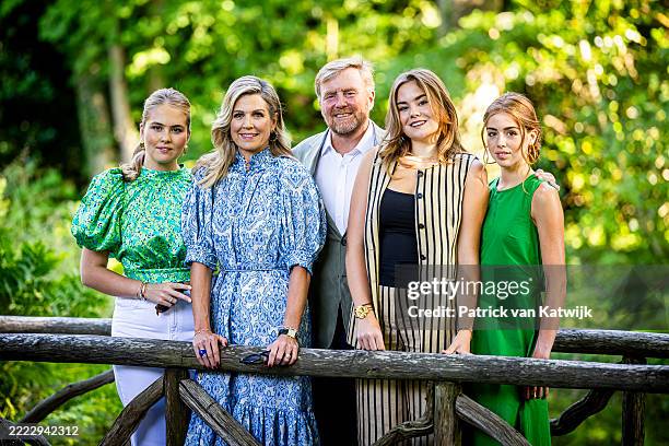 King Willem-Alexander of The Netherlands, Queen Maxima of The Netherlands, Princess Amalia of The Netherlands, Princess Alexia of The Netherlands and...