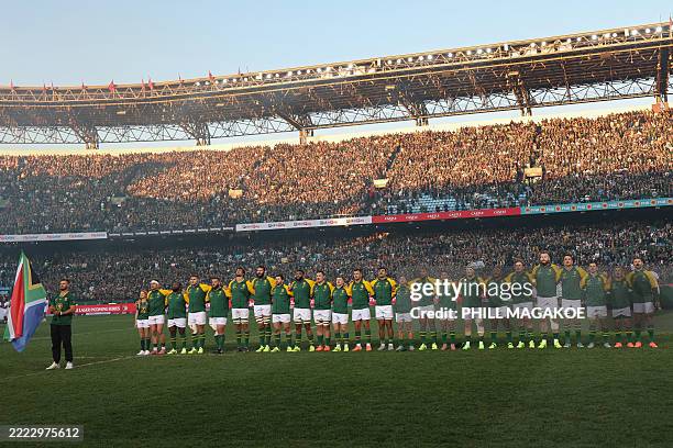 Old Rugby Player Rsa South African players sing their national anthem ahead of the... News ...