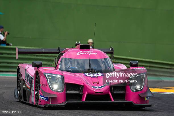 Timothy Creswick , Douwe Dedecker , and Reece Gold drive for Inter Europol Competition in a Ligier JS P325 - Toyota during the ELMS 4H of Imola in...