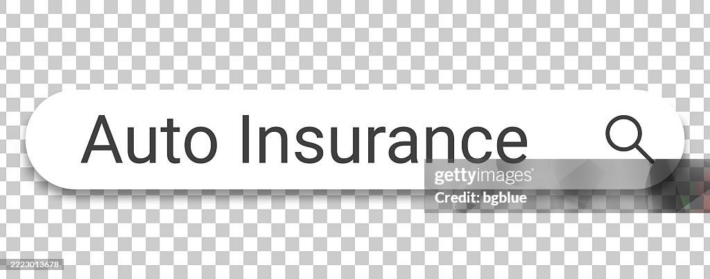 Insurance Search Auto Insurance Search Bar On Transparent Background High-Res Vector ...