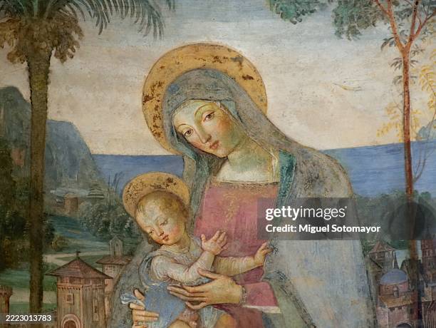 duomo of spoleto - renaissance stockfoto's en -beelden