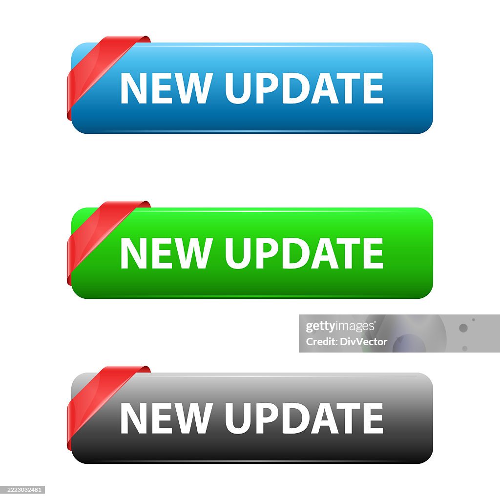 Update Button Vector New Update Button Design High-Res Vector Graphic - Getty Images