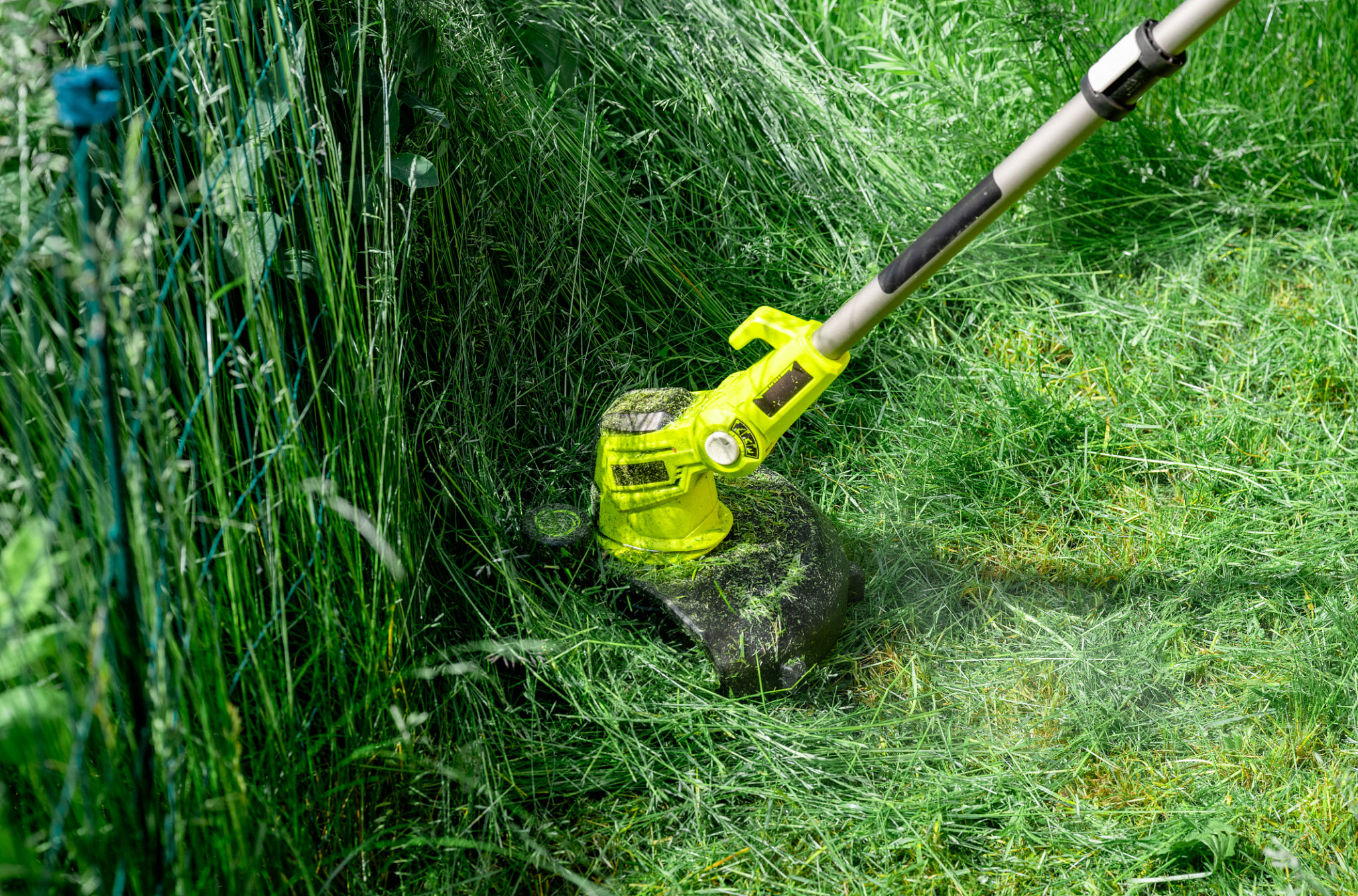 string trimmer garden