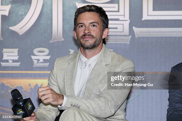 Actor Jonathan Bailey attends the "Jurassic World Rebirth" - Seoul press conference on July 01, 2025 in Seoul, South Korea.