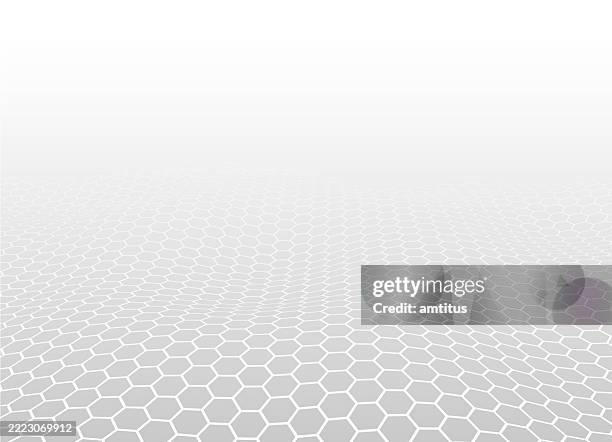 hexagons surface gray - surface tension stock illustrations