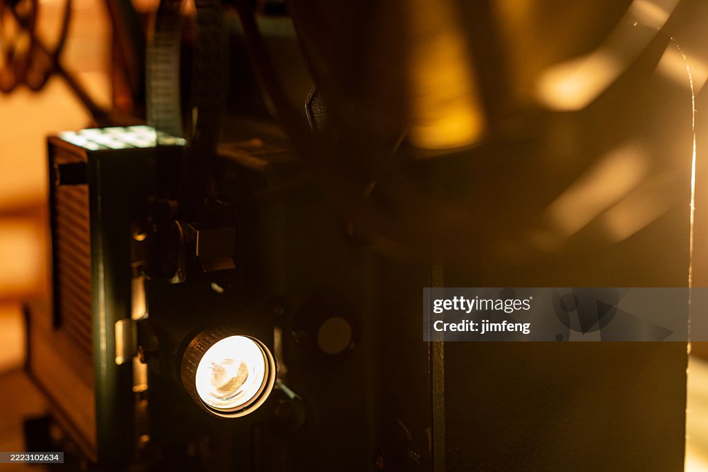 Old film cinema projector Reel