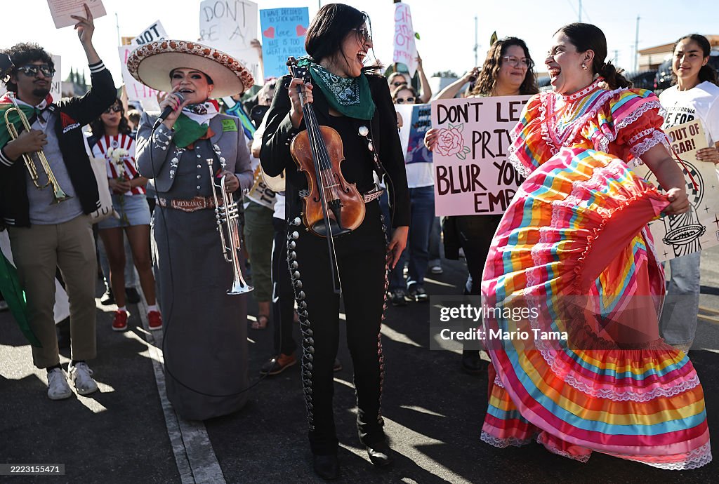 Protests Against ICE Raids Continue Across Los Angeles