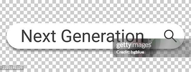 next generation - search bar on transparent background - website creation stock illustrations