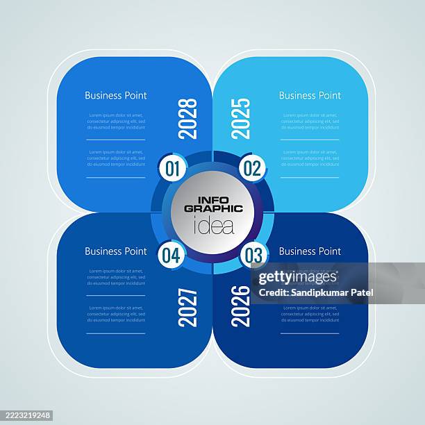 vector illustration, infographics design, template, marketing, information, with 4 options or steps - key organizer stock illustrations