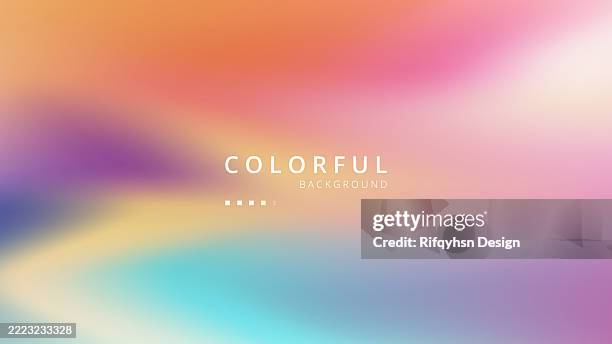 abstract blurred gradient mesh background. abstract background vector - blue red yellow pattern stock illustrations