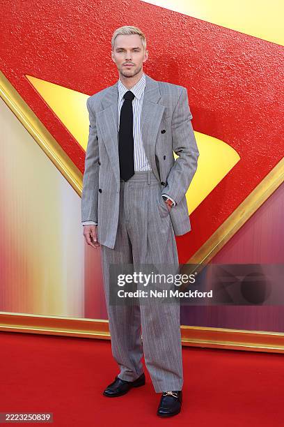Nicholas Hoult attends the "Superman" Fan Event at Cineworld Leicester Square on July 02, 2025 in London, England.