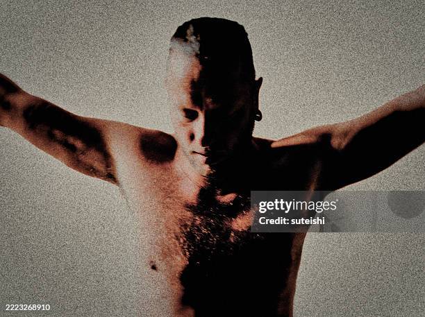 ecce homo - male torso stock pictures, royalty-free photos & images