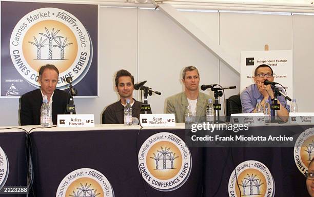 Director's Arliss Howard, Scott McGehee, David Siegel, and Wayne Wang at the 'American Directors at Cannes' panel at the Variety Cannes Conference...