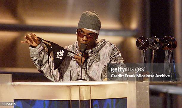 Singer Sisqo sports a thong while collecting six awards at the 2000 Billboard Music Awards at the MGM Grand Hotel and Casino, Las Vegas, NV, Tuesday,...