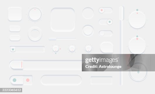 Neumorphic UI Elements Set – Soft Modern Interface Design Neumorphic UI Elements Set – Soft Modern Interface Design