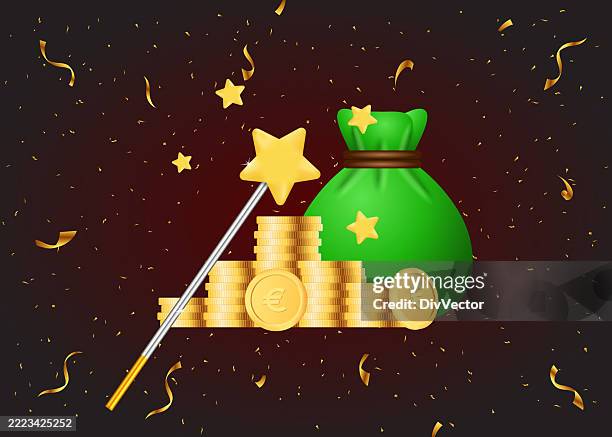 magic stick concept vector background - magic wand background stock illustrations