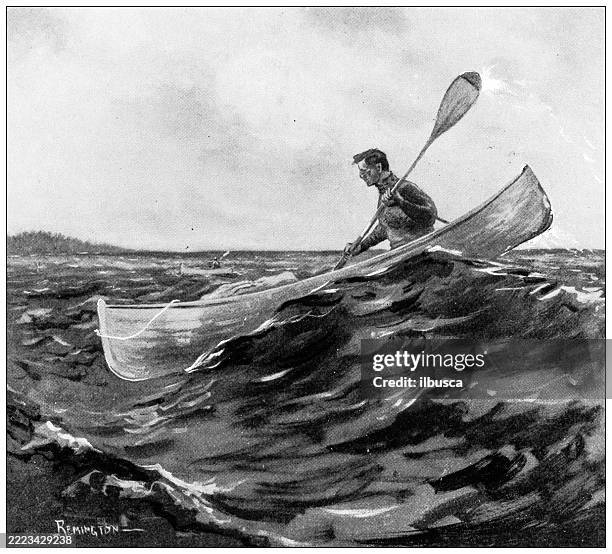 traveling in canada - man backpacking stock illustrations
