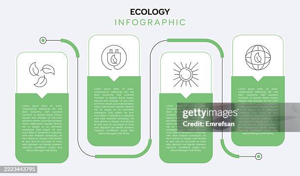 ecology infographic pixel line perfect - pixel perfect stock illustrations