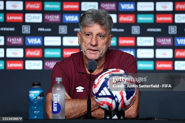 Renato Portaluppi, Head Coach of Fluminense FC speaks to the media in a press conference ahead of their FIFA Club World Cup 2025 Quarter Final match...