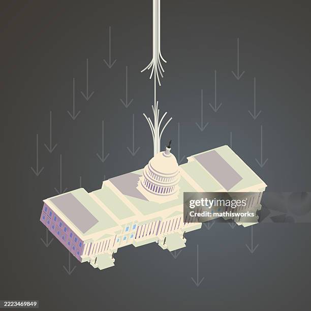 democracy at risk - frayed rope stock illustrations