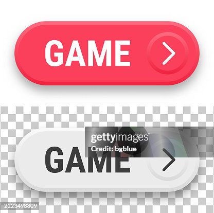 Game - 3D click web buttons on blank background Game - 3D click web buttons on blank background