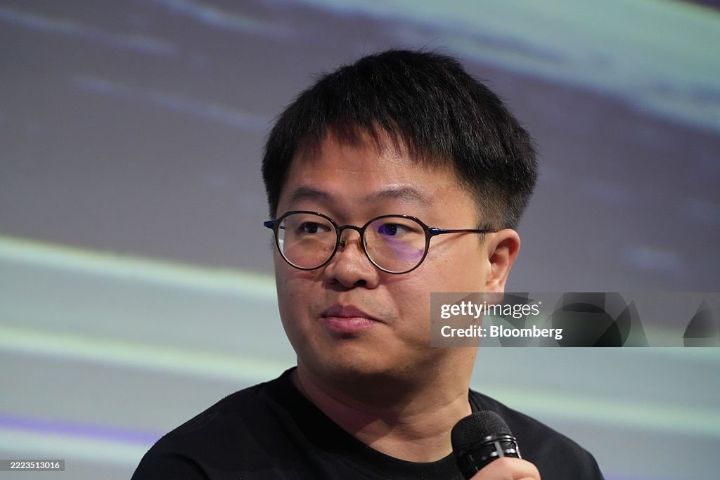 Manus Founder Tao Zhang, co-founder of Manus AI, speaks during the Raise summit in ...