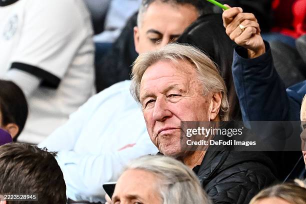 Basel, Switzerland Horst Hrubesch looks on during the UEFA Women´s EURO 2025 Group C match between Germany and Denmark at St. Jakob-Park on July 8,...