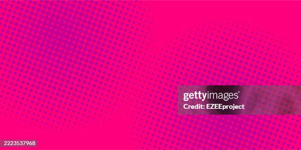 colorful halftone dot gradient background. abstract pop art background. bright gradient with halftone texture. modern neon halftone - pixel explosion stock illustrations