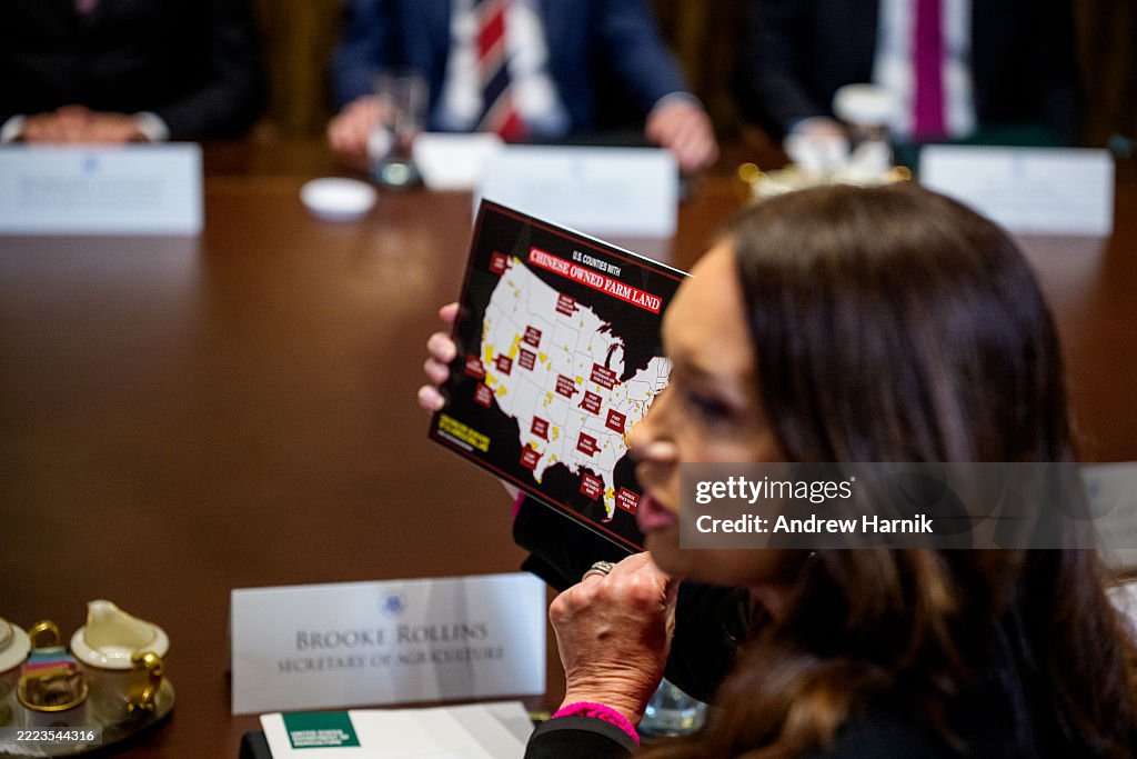President Trump Meets With His Cabinet At The White House