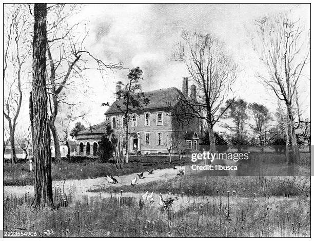 Kenmore Heimat Von Betty Washington Lewis Fredericksburg, Stock-Foto