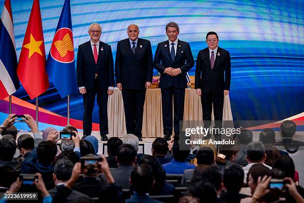 His Excellency Mario Lubetkin, Minister of Foreign Affairs of the Oriental Republic of Uruguay , His Excellency Ahmed Attaf, the Minister of State,...