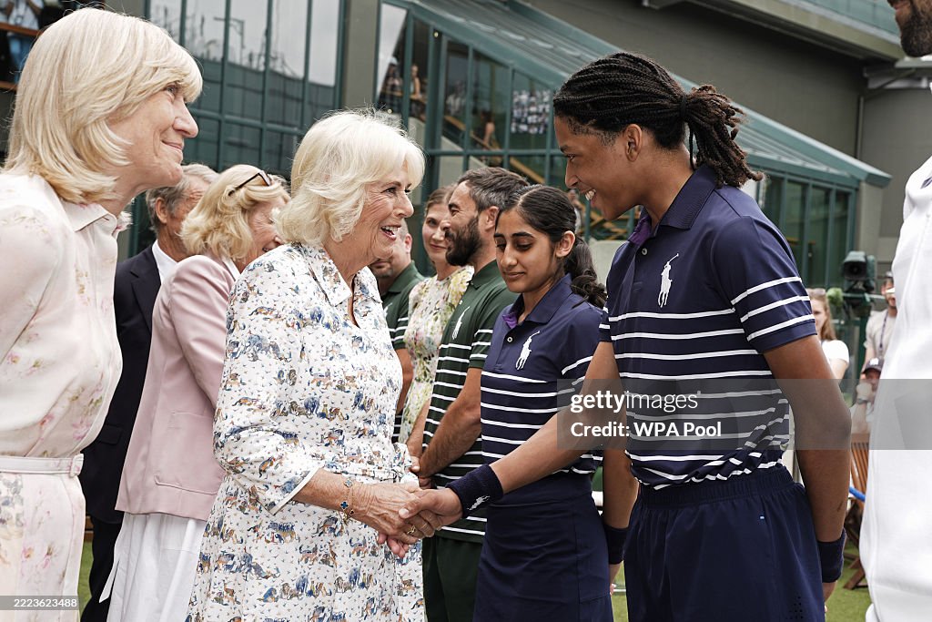 Queen Camilla Attends The Championships Wimbledon 2025