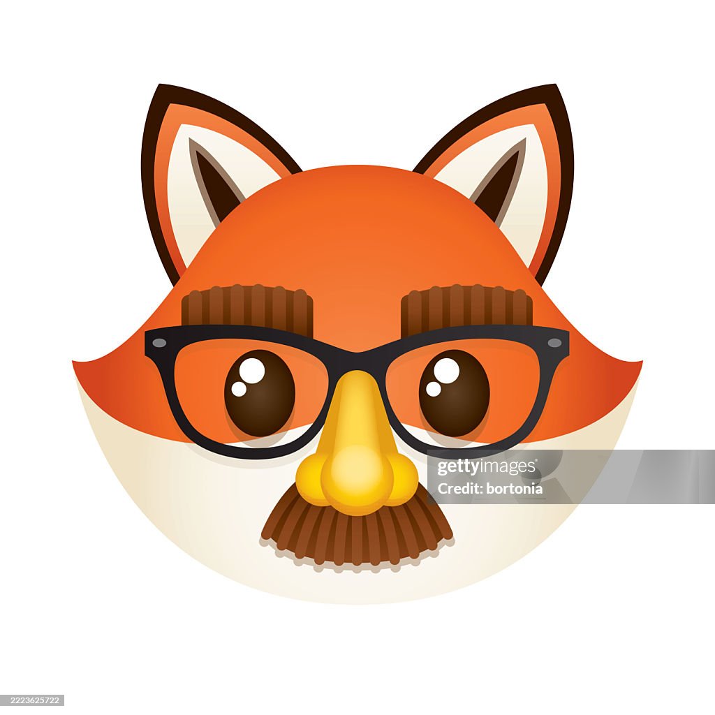 Fox in Disguise Emoji Icon