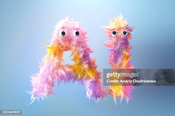 toon fluffy ai sign - wunsch stock-fotos und bilder