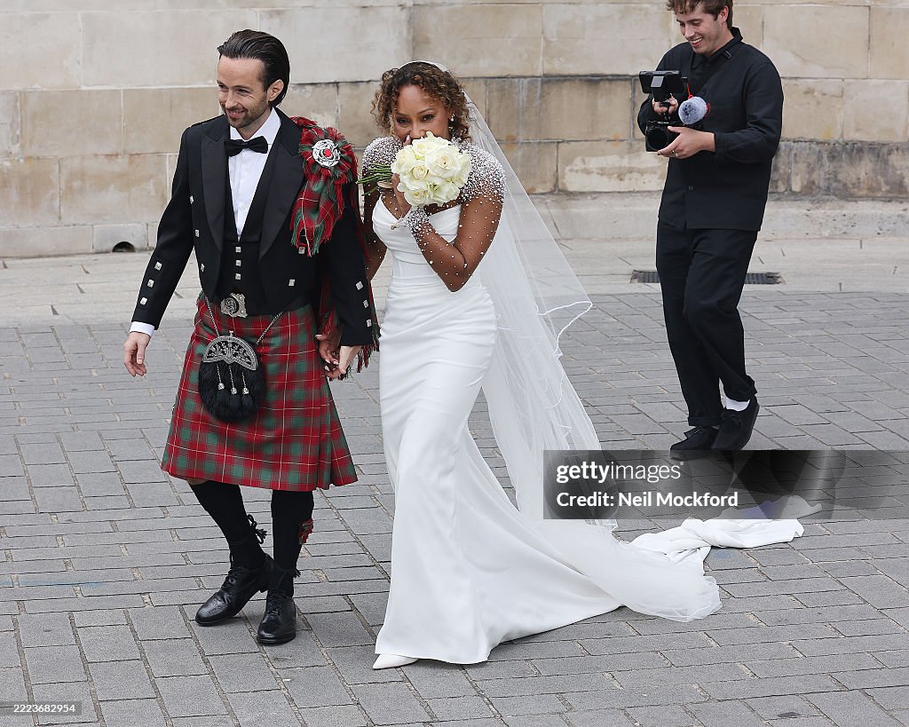 Londyn Rory Mel B marries Rory McPhee at St Paul's Cathedral on July 05, 2025 in ...