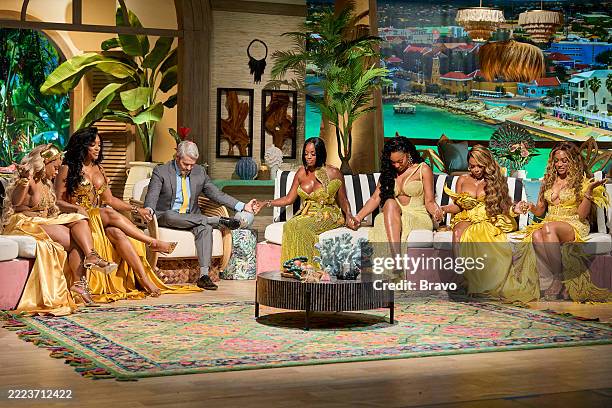 Reunion" -- Pictured: Phaedra Parks, Porsha Williams, Andy Cohen, Shamea Morton Mwangi, Angela Oakley, Kelli Ferrell, Drew Sidora --