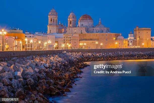 cádiz cathedral, cadiz, andalusia, spain - provinz cadiz stock-fotos und bilder