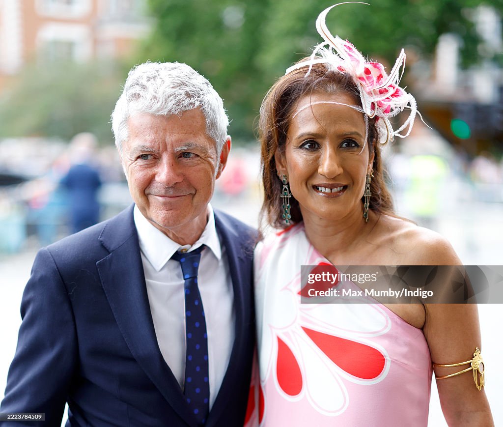 Alan Rorie Alan Edwards and Chandrima Biswas attend the wedding of Mel B and ...