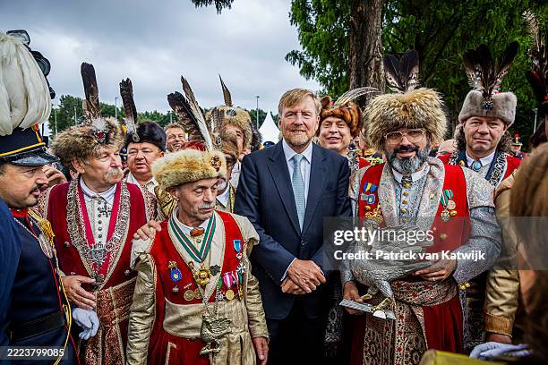 King Willem-Alexander of The Netherlands attends the opening of the shooter festival Oud-Limburg Schuttersfeest on July 6, 2025 in Heythuysen,...