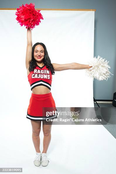 Emily Ragin Anabella Bascle of the Ragin' Cajuns poses for a portrait at the ...