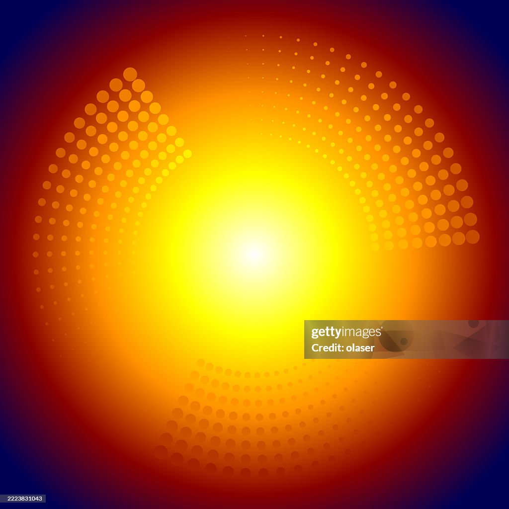 Orange Radiating Pattern Vibrant Orange And Yellow Circular Design Radiating Warmth And Energy ...