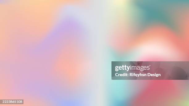 abstract multi colored gradient fluid background design. summer, spring background - candy floss stock illustrations